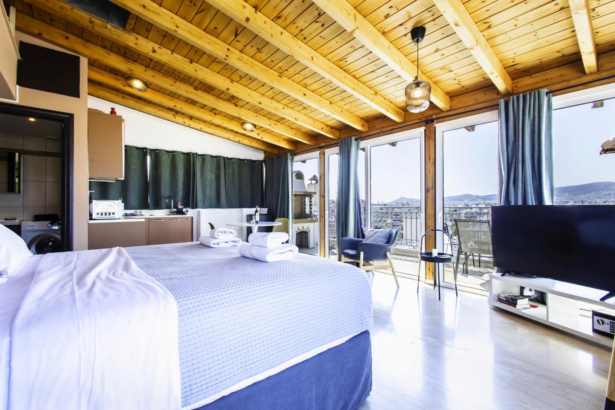 Lis153 By Smart Cozy Suites - Top Floors With Amazing City View - Available 24Hr Athens Ngoại thất bức ảnh
